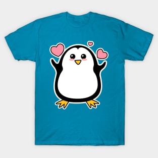 Cute Penguin Cartoon T-Shirt